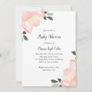 Search for pink floral baby shower invitations Simple