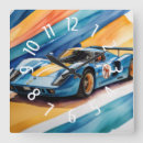 Search for blue and yellow clocks Watercolor