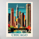 Search for chicago skyline posters Retro