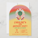 Search for hot air balloon birthday invitations Whimsical