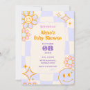 Search for groovy baby shower invitations Pastel