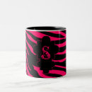 Search for hot pink and black mugs Animal