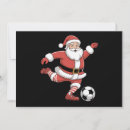 Search for soccer christmas cards Santa