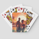 Search for couple playing cards Vacation