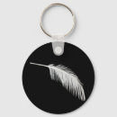 Search for white feather key rings Elegance