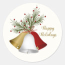 Search for gold bell stickers Red