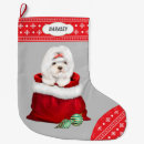Search for maltese christmas stockings Puppy