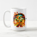 Search for green and orange mugs Halloween