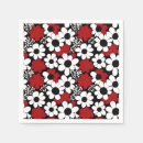 Search for red and black napkins Tiled