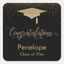 Search for black and gold graduation stickers Congratulations