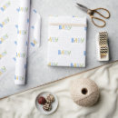 Search for typography wrapping paper Baby shower