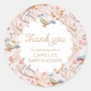 Search for baby shower for a girl stickers Pink floral