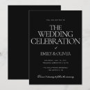 Search for solid black invitations Classy