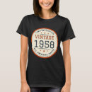 Search for vintage 1958 tshirts Birth year