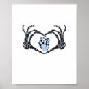 Search for classic design posters Skeleton hands