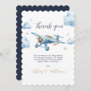 Search for airplane thank you cards Boy baby shower