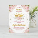 Search for gold crown baby shower invitations Pink and gold