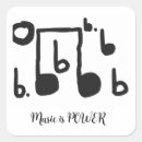 Search for black music stickers Black and white