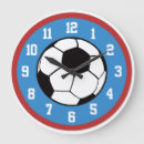 Search for sports nursery clocks Soccer