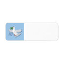 Search for peace on earth return address labels Christmas tree