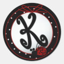 Search for initial k stickers Red