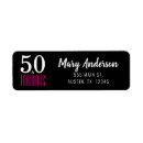 Search for pink and black return address labels Typography