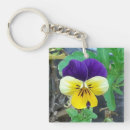 Search for pansy flower key rings Pretty