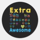 Search for trisomy stickers Down syndrome awareness