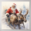 Search for santa sleigh art Red