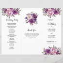 Search for trifold wedding programs Order of service