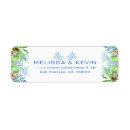 Search for tropical birds return address labels Elegant