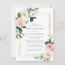 Search for floral frame wedding invitations Blush