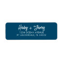 Search for navy and white return address labels Script