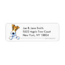 Search for wire return address labels Wire fox terrier