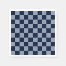 Search for light blue gingham napkins Chequered