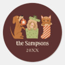 Search for dog winter stickers Festive