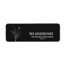 Search for lavender flower return address labels Rustic
