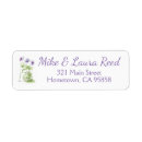 Search for pansy flower return address labels Watercolor