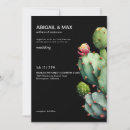 Search for cactus wedding invitations Black