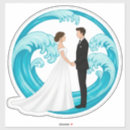 Search for kissing couple wedding stickers Bride