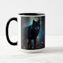 Search for black wolf mugs Night