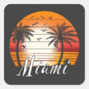 Search for miami beach florida stickers Retro