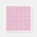 Search for geometric art deco pattern napkins Pink