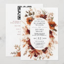 Search for burgundy and orange wedding invitations Qr code