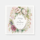 Search for floral wedding napkins Elegant