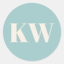 Search for initial monogram stickers Modern