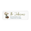 Search for rustic daisy return address labels Daisies