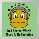 Search for funny evolution posters Monkey