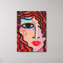 Search for abstract portrait canvas prints Woman