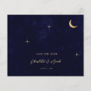 Search for midnight blue save the dates Crescent moon